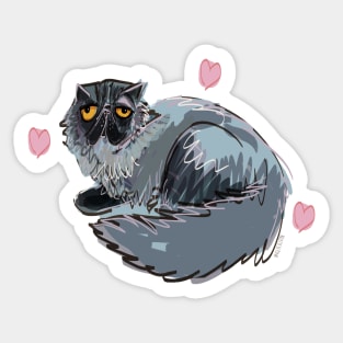 Alfredo-Cat Sleepy persian cat Sticker